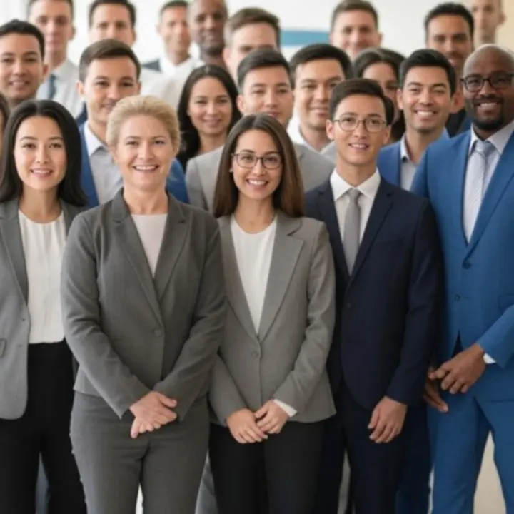Photo d'une équipe diverse d'experts en paris en ligne et en conformité travaillant ensemble.