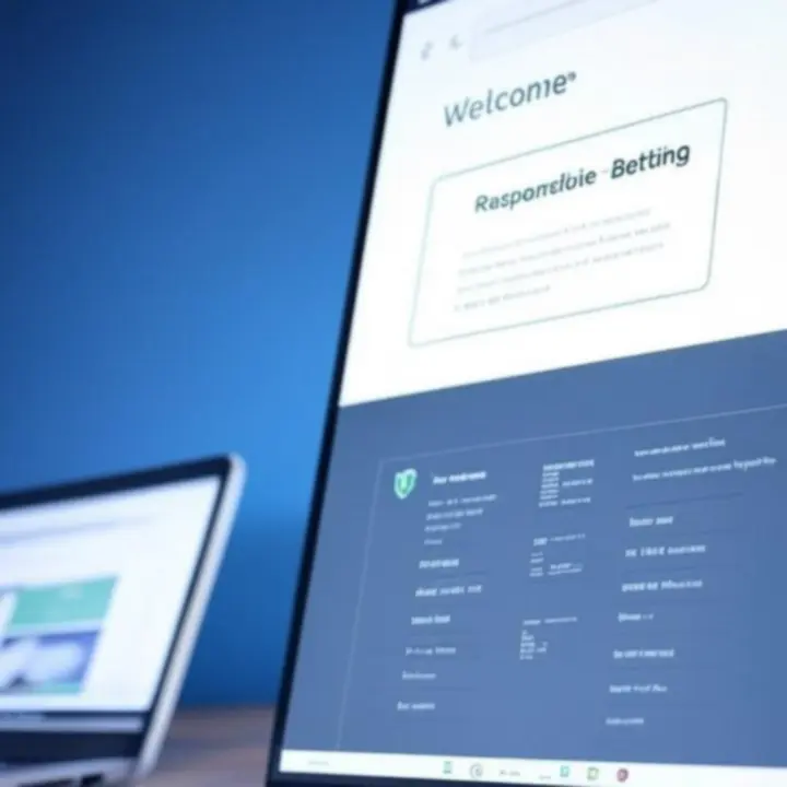 Illustration d'un joueur consultant des informations de jeu responsable sur un site sécurisé